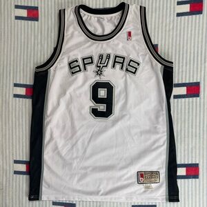 Mitchell & Ness Spurs White and Black Jersey